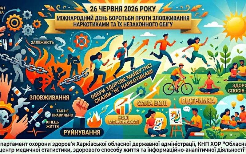 26 червня — Міжнародний день боротьби зі зловживанням наркотиками й їхнім незаконним обігом